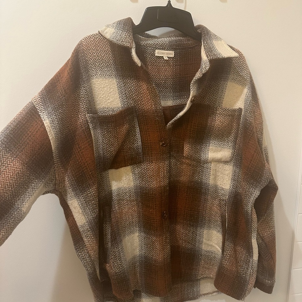 Gilded Intent shacket. Medium weight